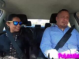 Casting nataly roux from car to dungeon ends with explosive cum in mouth