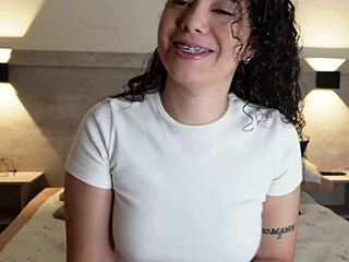 Colombian Girl Gives Jerk Off Instructions While Masturbating Her Hairy Pussy And Using Dildo For Anal Creampie