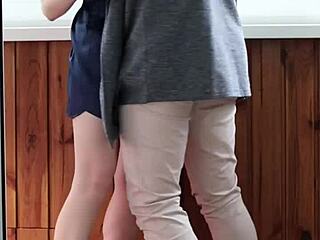 I met a stunning long-legged redhead babe named Ruda Cat for an exciting encounter