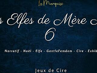 I feel the thrill as les elfes de mere noel dominate with french dirty talk and wax play