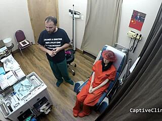 Egyptian Nurse Alexandria Wu Spreads Shaved Pussy In Latex Gloves During Hospital Humiliation Backstage