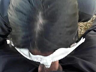 Amateur African Slut With Big Ass And Tattoo Enjoys Anal Creampie On Beach