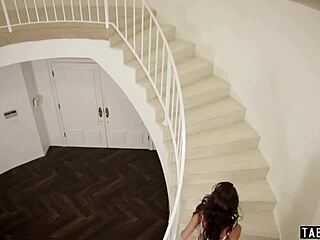 teen lily adams surprises her guy with rough sex and handjob in taboo roleplay scene