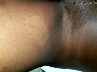 Ebony Babe with Big Tits Gets Hairy Pussy Banged Hard by Huge Cock Outdoors