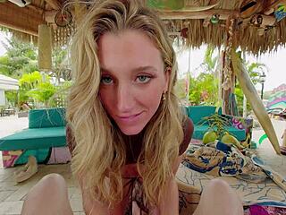 Amirah Adara dresses as a sexy D&D warrior, embarking on a wild squirting adventure in POV style.