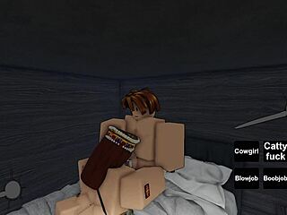 Will This Busty English Queen Take On Roblox Noob in Wild Tit-Fucking Session or Back Out?