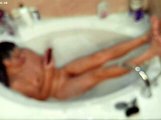 I'm just a solo boy enjoying a relaxing bubble bath in the bathroom