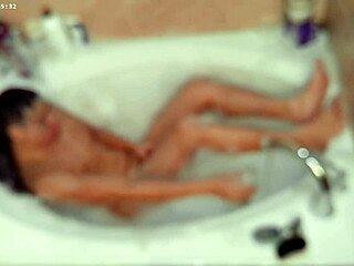 I'm just a solo boy enjoying a relaxing bubble bath in the bathroom