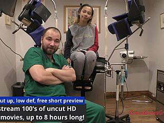 this exam's just a formality, right? kalani luana asks during her close-up anal fingering in latex gloves