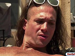 I love how Brooke Haze gets that outdoor fuck with her bf's big hairy cock poundin deep!