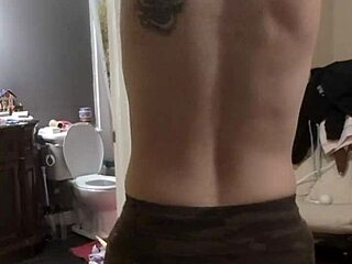 i slowly undress revealing ripped clothes in this striptease moment