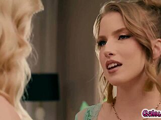 Bride-to-be Lily Labeau dives into steamy lesbian group action with bridesmaids Octavia Red, Ivy Ireland, and Karina Valentina