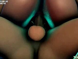 peach gets her big tits and ass pounded in wild action