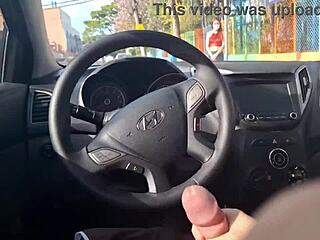 i jerk off in the car seeking info with my hard dick out