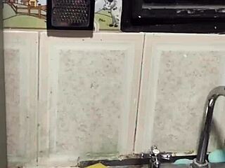 i was washing dishes when my perverted nephew arrived while husband was away