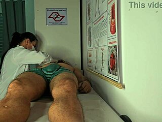 patient sparks subtle excitement in front of nurse with big cock deepthroat and tight shaved pussy play in hospital uniform