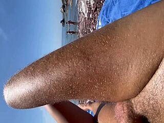 skinny teen 18+ babe teases with deepthroat blowjob before creampie riding on public beach