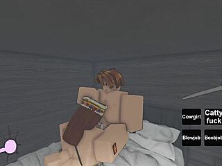 Will This Busty English Queen Take On Roblox Noob in Wild Tit-Fucking Session or Back Out?