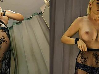 i like try on hauls in the locker room with hidden camera views