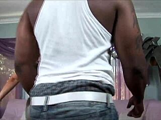 Blonde cougar Kelly Leigh teases with solo masturbation before interracial handjob and facial cumshot