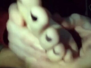 Raw Self Foot Worship With Black Nail Polish