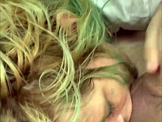 Provocative Sentence with streetwalker in a wet t-shirt gives a blowjob in the backseat of a car and keeps sucking after the guy cums in her mouth?