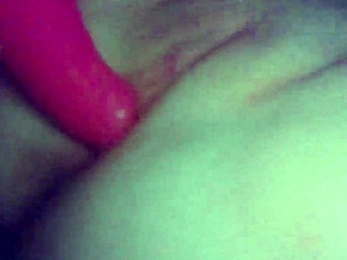 Tight amateur teen plays with dildo in pussy