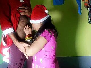 naughty bengali girl gets fucked hard in special christmas roleplay