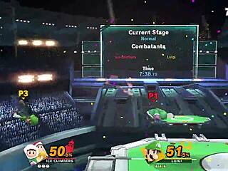 Green plumber challenges innocent twins in exciting game showdown!