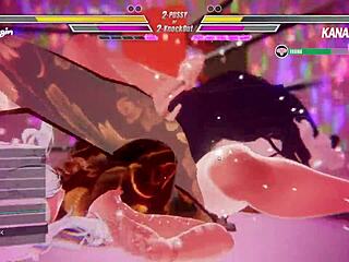 Intense Lesbian Battle With Detailed Kissing And Licking Actions In Competitive Game