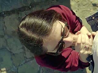 amateur girl craves stranger's cock for outdoor deepthroat adventure