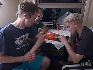 Russian Stranger Picks Up Redhead Babe On Train For Rough Pussy Fucking