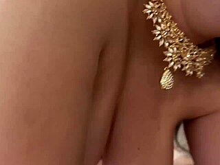 Brunette Amateur Teen Babe with Cute Ass and Wet Pussy Gets Bent Over for Deepthroat and Ball Licking in Homemade Action