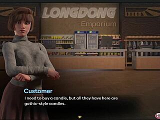 Monster Cock In 3D Hentai Game With Big Tits Anal Creampie