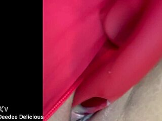 Closeup of My Creamy Wet Pussy in Softcore Solo Lingerie