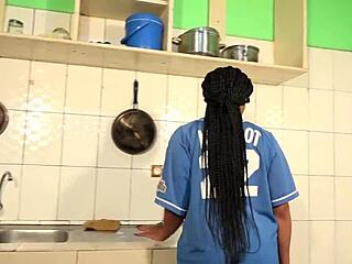 i experience lulu vroumete in sensual morning pov fuck with ebony milf big tits blowjob