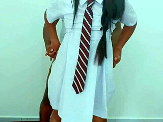 Afterschool couple fuck hard with wet pussy riding and blowjob action!