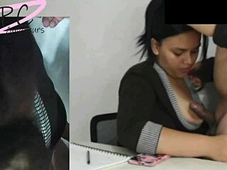 Chubby Latina Secretary's Anal Blooper