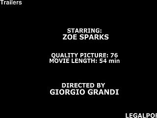 Zoe Sparks dives into a wild gangbang with brunette in corset taking rough deep anal and double penetration in USA session