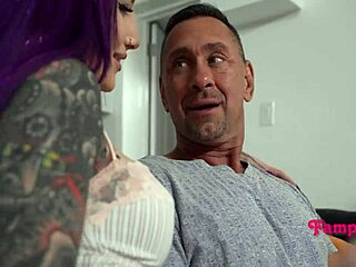 Petite 18+ cutie takes every inch of older man's rough creampie in fantasy