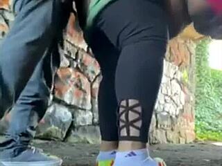 Horny Milf Reveals Big Natural Tits And Wet Pussy For Outdoor Fucking In Hidden Tunnel