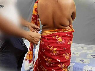 I ripped dress and fucked big boob milf with creampie finish