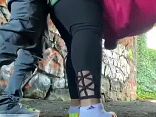 Horny Milf Reveals Big Natural Tits And Wet Pussy For Outdoor Fucking In Hidden Tunnel