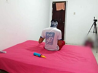 a beautiful indian woman records a personalized erotic dance in lingerie during an exciting homemade interview session