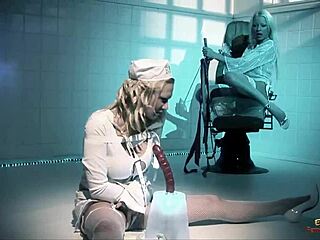 Blonde Hottie Loves Watching Crazy Chick Fuck Two Guys In Hospital Threesome