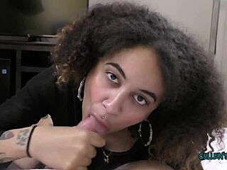 Kingsley delivers an epic blowjob with teasing and cum in mouth finish!