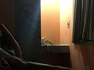 Brunette Amateur In Hotel Room Teases Natural Tits For Interracial Homemade Action With Black Partner High Definition?