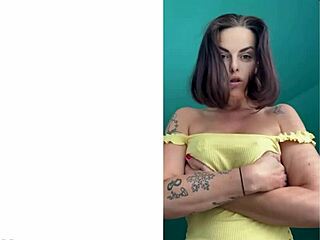 beautiful and devious the perfect hotwife with cute tattoo and solo femdom vibes