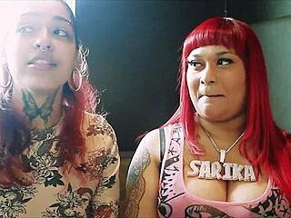 I Feel So Aroused Watching Ebony Tattoo Artist Carmen In Interracial Lesbian Action With Latina And Indian Beauties