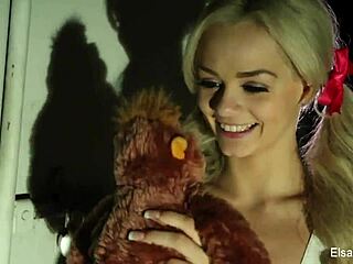 Elsa Jean unleashes intense fucking on masked stranger